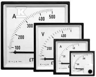 Eti-Polam Anal analoginis matricinis ampermetras 40A klasė 1,5 72x72mm EQ72 004805346