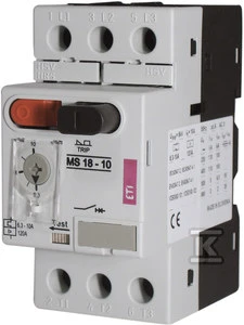 Eti-Polam Motor grandinės pertraukiklis 3P 0,25kW 0,63-1A MS18 - 0,63-1,0A - 004600344