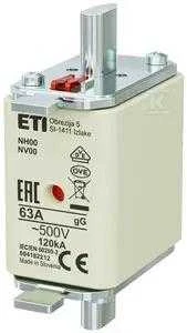 ETI NH00 GG 63A/500V WKŁ.ZWŁ. KOMBI