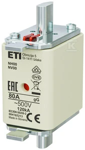 Eti Polam ETI NH00 GG 80A/500V KONTAKTAI COMBI