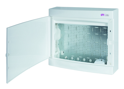 Eti Polam 001101309 Multimedijos skirstomasis skydas 2x18, montuojamas ant paviršiaus, su lenta ir lizdu / IP 40 400V AC / ECT 2X18PO MEDIA 001101309