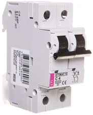 Eti Polam 002133710 Grandinės pertraukiklis 2P C 4A 10kA AC ETIMAT10 002133710