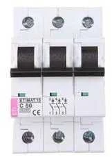 Eti Polam 002135721 Grandinės pertraukiklis 3P C 50A 6kA AC ETIMAT10 002135721
