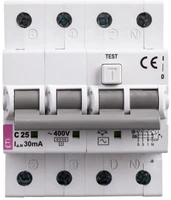 Eti Polam 002174026 Diferencialinis grandinės pertraukiklis 4P 25A C 0.03A tipas AC KZS-4M 002174026