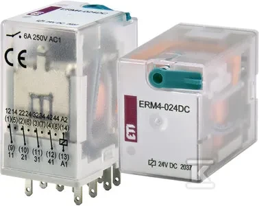 Eti-Polam 4 kontaktų relė 24V DC ERM4-024DC 002473006