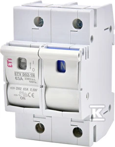 Eti-Polam Saugiklis 1P + N 63A STV D02 (00227002)