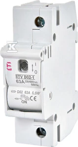 Eti-Polam saugiklių jungiklis STV D02 1P 63A - 002271001