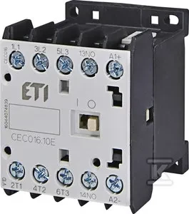 ETI variklio kontaktorius ETI Polam 004641090 miniatiūrinis CEC016.10 230V-50/60Hz