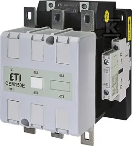 Eti-Polam maitinimo kontaktorius 150A 3P 208-250V AC/DC 2Z 2R CEM150E.22-250V 004654241