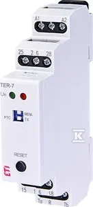 Eti-Polam Modulinis analoginis termostatas 1P 8A 24-230V AC/DC IP40 TER-7 002471804
