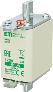 ETI WKŁADKA NH00 AM 125A/690V
