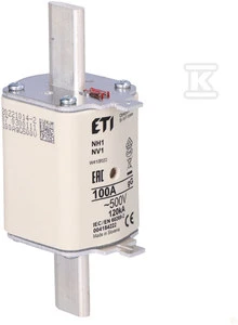 Eti-Polam saugiklio jungtis NH1 gG 100A/500V 004184222