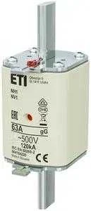 Eti-Polam NH1 gG saugiklio įdėklas 63A/500V 004184220