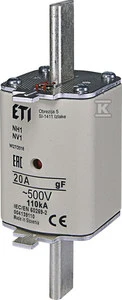 Eti-Polam NH1 20A saugiklis