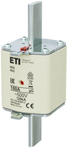 ETI WKŁADKA NH2 GG 100A/500V