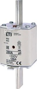 ETI WKŁADKA NH2 GG 280A/500V