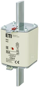 Eti-Polam NH2 gG saugiklio įdėklas 80A/500V 004185239