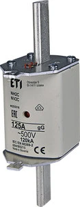 ETI ĮDĖKLAS NH2C GG 125A/500V