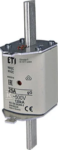 ETI WKŁADKA NH2C GG 25A/500V
