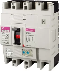 Eti-Polam maitinimo jungiklis 4P 125A 25kA termomagnetinis atleidimas (EB2 125/4L)