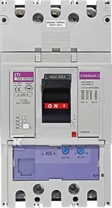 „Eti-Polam“ kompaktiškas automatinis jungiklis 3P 400A 50kA EB2 400/3S 004671102
