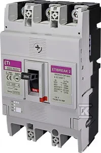 „Eti-Polam“ kompaktiškas automatinis jungiklis 3P 200A 16kA EB2S 250/3LF 004671812