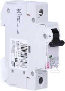 Eti-Polam grandinės pertraukiklis ETIMAT10 1P C 10A 10kA AC - 002131714