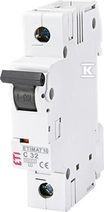 Eti-Polam grandinės pertraukiklis ETIMAT10 1P C 32A 10kA AC - 002131719