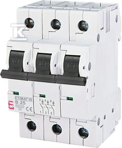 Eti-Polam Jungiklis ETINĖ10 3P B 25A 10kA AC - 002125718