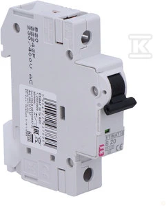 Eti-Polam grandinės pertraukiklis ETIMAT10 1P B 20A 10kA AC - 002121717