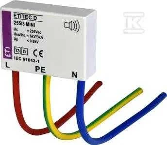 Eti-Polam modulinis viršįtampių ribotuvas MINI ETITEC D 255/3 - 002441632