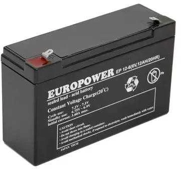 Europower EP 12-6 akumuliatorius su gnybtais