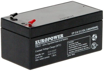 Europower 12V 3.6Ah švino akumuliatorius