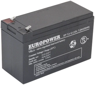 AKUMULIATORIUS 12V/7.2AH-EUROPOWER-EP