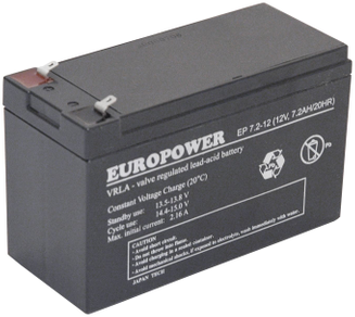 Europower EMU 12V 7.2AH VRLA/EP7.2-12 T2