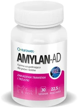 EWE EUROWET Amylan-Ad – papildai šunims ir katėms – 30 tablečių