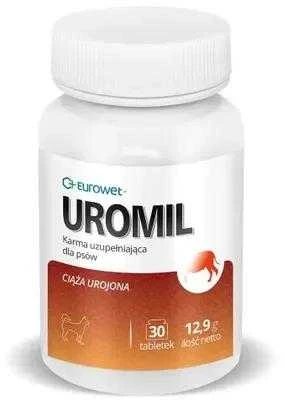 EUROWET Uromil - supplements for dogs - 30 tablets