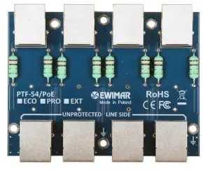 Ewimar PTF-54-ECO/PoE ECO serijos LAN viršįtampių ribotuvų modulis