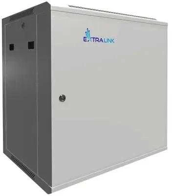 Extralink 12U 600x450 ASP pilka | Rack spintelė | montuojama ant sienos, tvirtos skardos durys