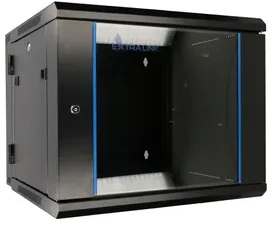 Extralink 12U 600x600 AZH juoda | Rack spintelė | Montuojama ant sienos, dviejų dalių