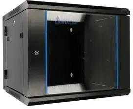 Extralink 12U 600x600 AZH juoda | Rack spintelė | Montuojama ant sienos, dviejų dalių