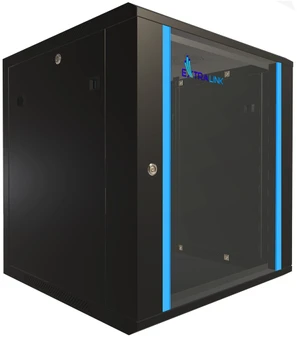 Extralink EX.7256- 12U 600x600 Juoda | Spinta stovas | montuojamas ant sienos