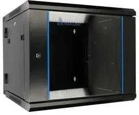 Extralink 6U 600x600 AZH juoda | Rack spintelė | Montuojama prie sienos, dviejų dalių