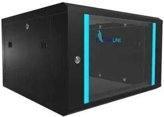 Extralink 6U 600x600 Juoda | Rack spinta | montuojama ant sienos