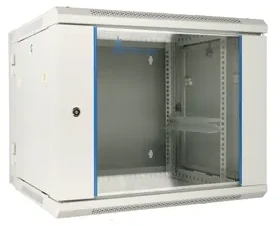 Extralink 9U 600x600 AZH pilka | Rack spintelė | Montuojama prie sienos, dviejų dalių