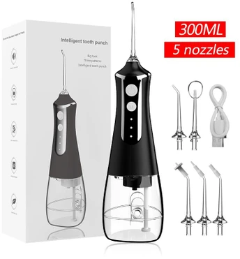 Extralink Beauty Intelligent Vanduo Flosser L10 Juodas | Irygator | 2000mAh, IPX6