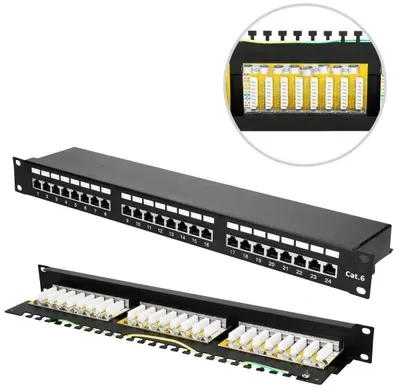 Extralink CAT6 STP V2 | Prievadų skydas (patchpanel) | 24 prievadai