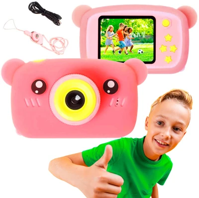 Extralink kids camera h25 pink