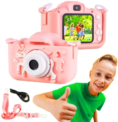Extralink Kids Camera H29 Single Rožinė | Digital Camera | 1080P 30fps, 2.0" display