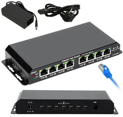 Šakotuvas EXTRALINK KRATOS GIGABIT POE SWITCH 8 PORTS 24V